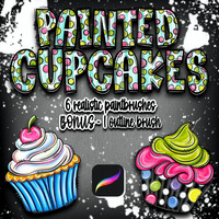Painted Cupcakes Brushset