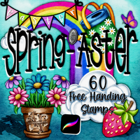 Spring-aster Stampset